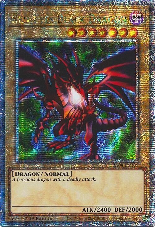 Red-Eyes Black Dragon (4th Art) [RA04-EN109] Quarter Century Secret Rare | Jomio and Rueliete's Cards and Comics