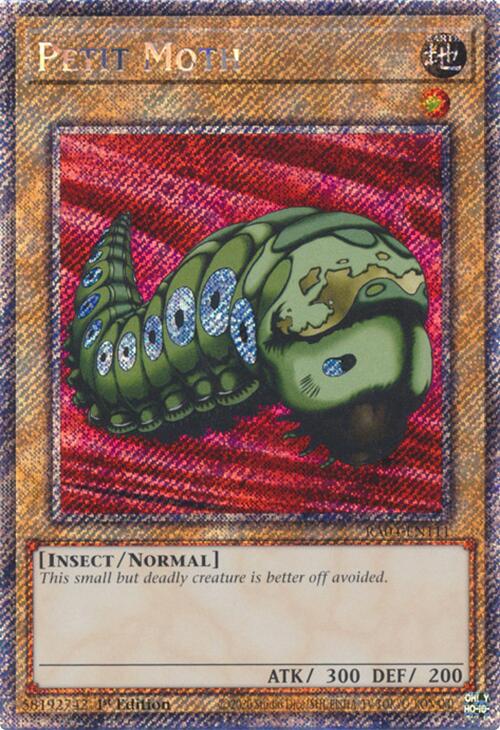 Petit Moth [RA04-EN111] Platinum Secret Rare | Jomio and Rueliete's Cards and Comics