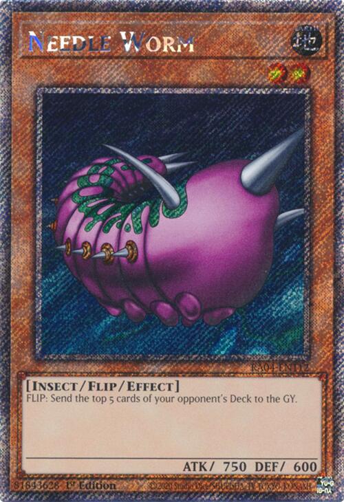 Needle Worm [RA04-EN112] Platinum Secret Rare | Jomio and Rueliete's Cards and Comics