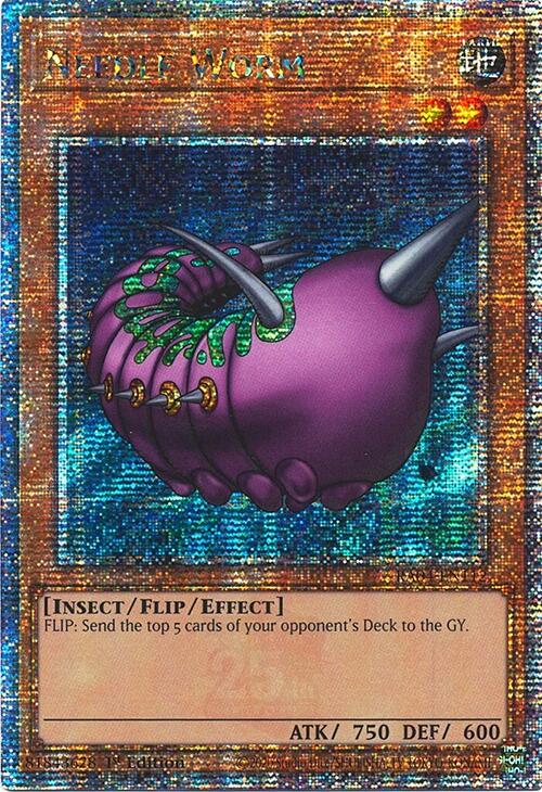 Needle Worm [RA04-EN112] Quarter Century Secret Rare | Jomio and Rueliete's Cards and Comics