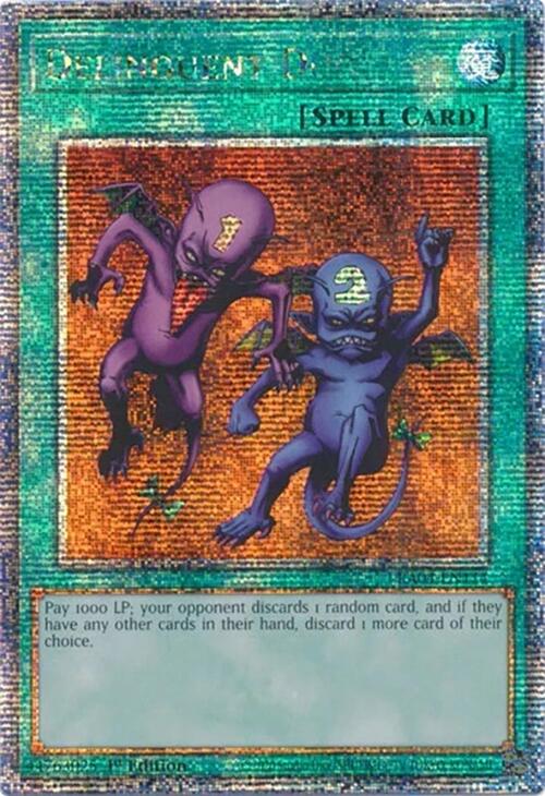 Delinquent Duo [RA04-EN114] Quarter Century Secret Rare | Jomio and Rueliete's Cards and Comics