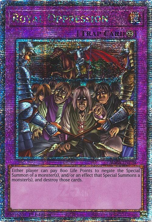 Royal Oppression [RA04-EN120] Quarter Century Secret Rare | Jomio and Rueliete's Cards and Comics