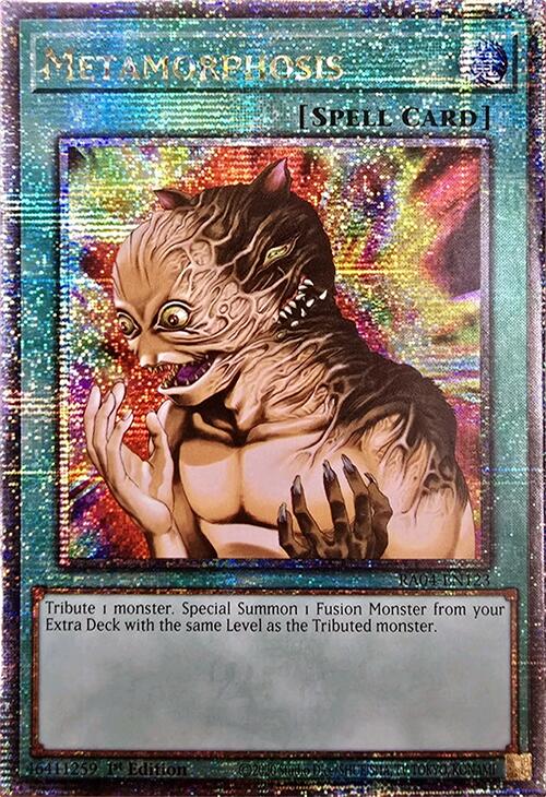 Metamorphosis [RA04-EN123] Quarter Century Secret Rare | Jomio and Rueliete's Cards and Comics