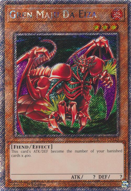 Gren Maju Da Eiza [RA04-EN124] Platinum Secret Rare | Jomio and Rueliete's Cards and Comics