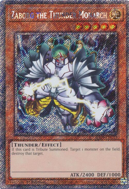 Zaborg the Thunder Monarch [RA04-EN125] Platinum Secret Rare | Jomio and Rueliete's Cards and Comics