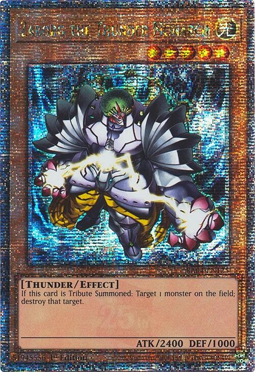 Zaborg the Thunder Monarch [RA04-EN125] Quarter Century Secret Rare | Jomio and Rueliete's Cards and Comics