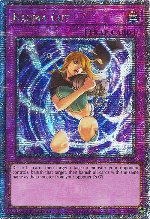 Karma Cut [RA04-EN128] Quarter Century Secret Rare | Jomio and Rueliete's Cards and Comics