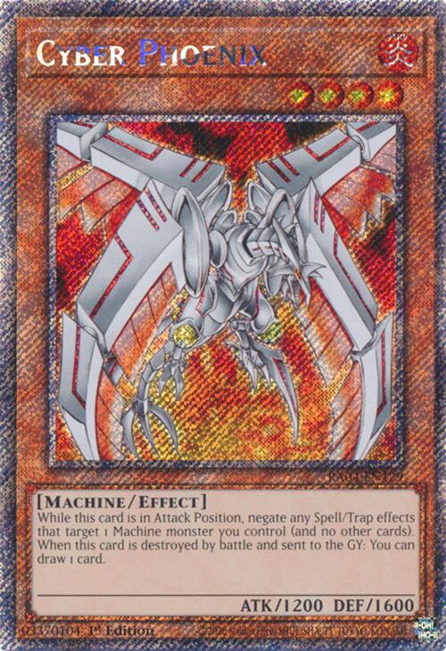 Cyber Phoenix [RA04-EN129] Platinum Secret Rare | Jomio and Rueliete's Cards and Comics