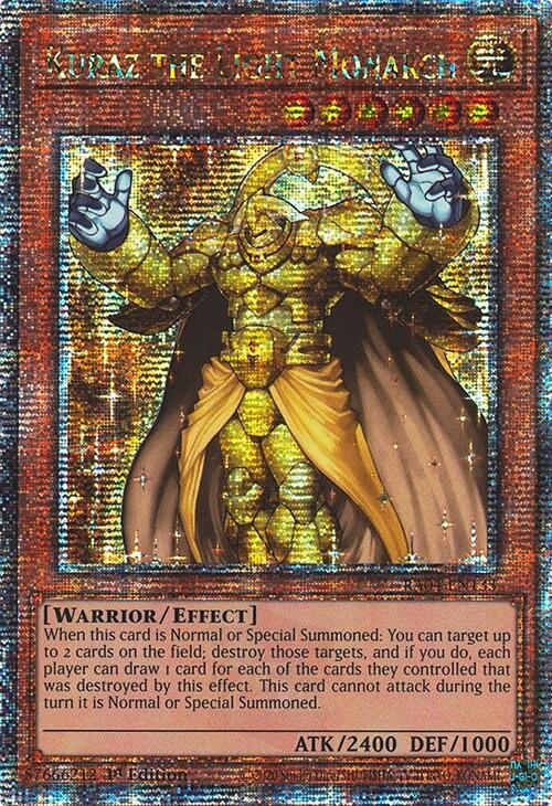Kuraz the Light Monarch [RA04-EN133] Quarter Century Secret Rare | Jomio and Rueliete's Cards and Comics