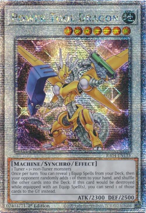 Power Tool Dragon [RA04-EN135] Quarter Century Secret Rare | Jomio and Rueliete's Cards and Comics