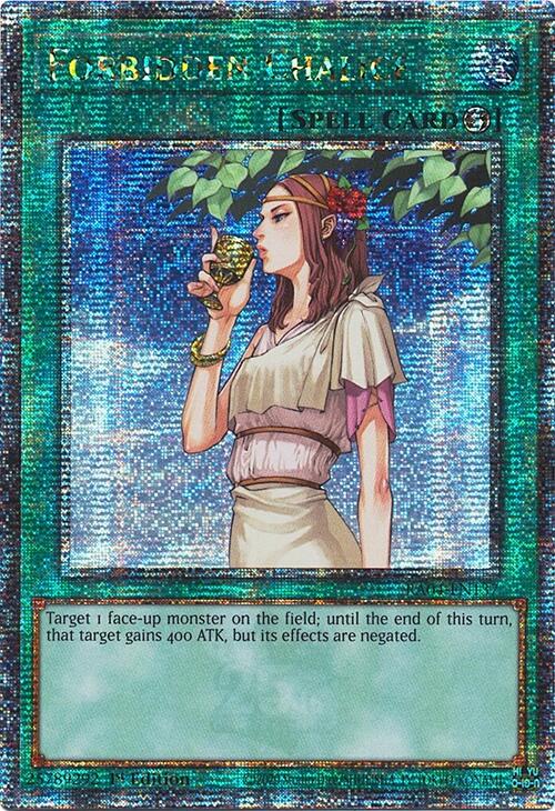 Forbidden Chalice [RA04-EN137] Quarter Century Secret Rare | Jomio and Rueliete's Cards and Comics