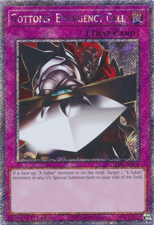 Gottoms' Emergency Call [RA04-EN138] Platinum Secret Rare | Jomio and Rueliete's Cards and Comics