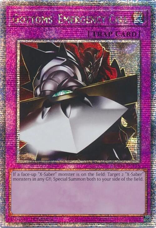 Gottoms' Emergency Call [RA04-EN138] Quarter Century Secret Rare | Jomio and Rueliete's Cards and Comics