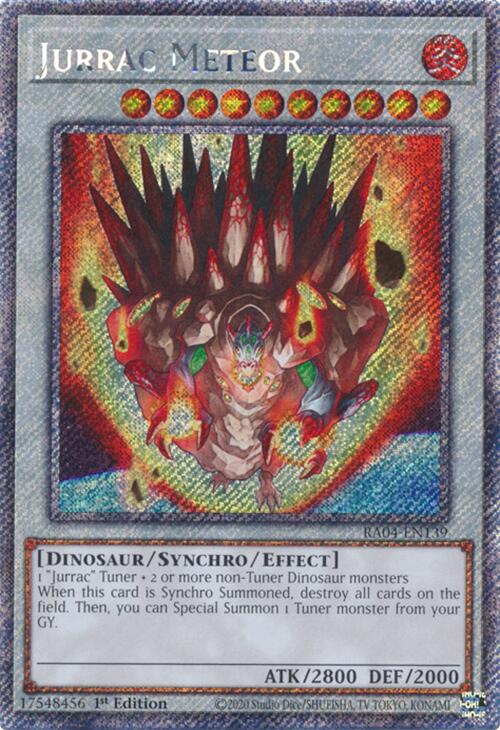 Jurrac Meteor [RA04-EN139] Platinum Secret Rare | Jomio and Rueliete's Cards and Comics