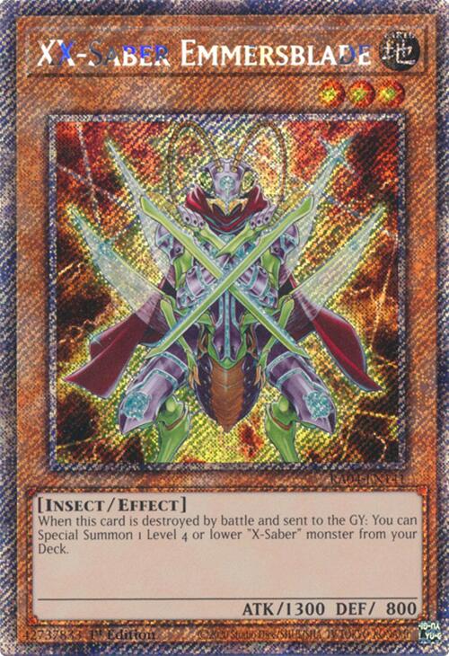 XX-Saber Emmersblade [RA04-EN141] Platinum Secret Rare | Jomio and Rueliete's Cards and Comics