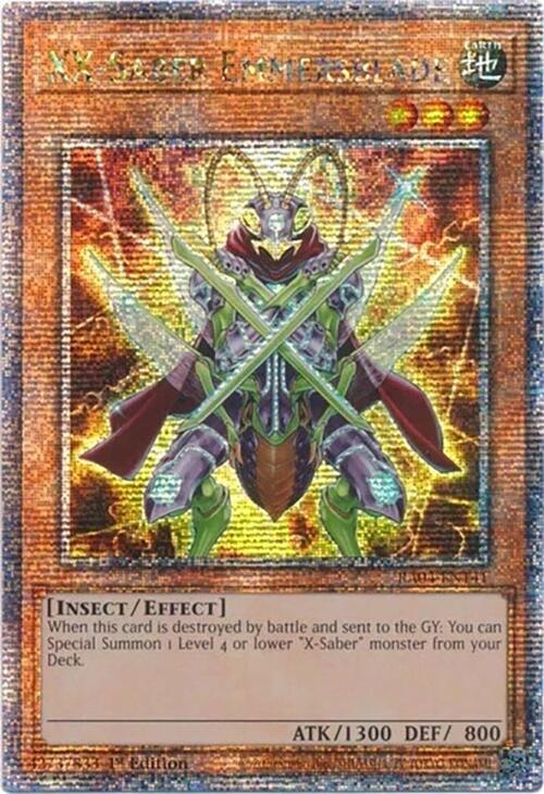 XX-Saber Emmersblade [RA04-EN141] Quarter Century Secret Rare | Jomio and Rueliete's Cards and Comics