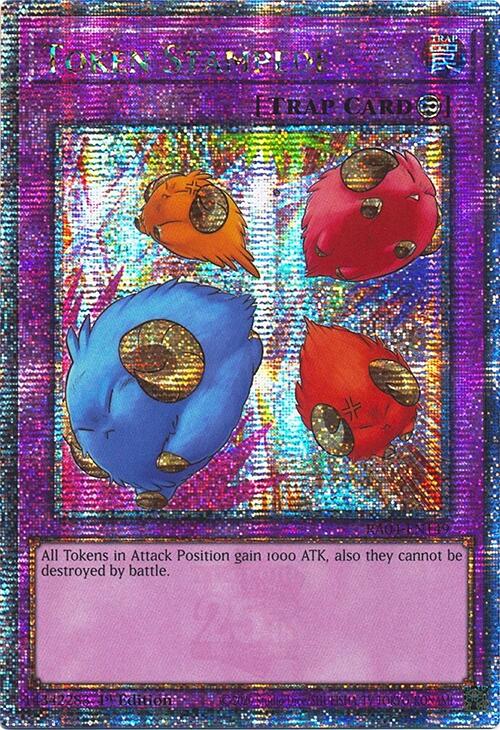 Token Stampede [RA04-EN149] Quarter Century Secret Rare | Jomio and Rueliete's Cards and Comics
