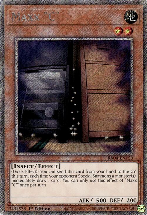 Maxx "C" [RA04-EN150] Platinum Secret Rare | Jomio and Rueliete's Cards and Comics