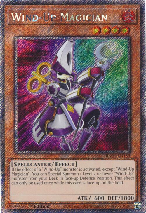 Wind-Up Magician [RA04-EN153] Platinum Secret Rare | Jomio and Rueliete's Cards and Comics