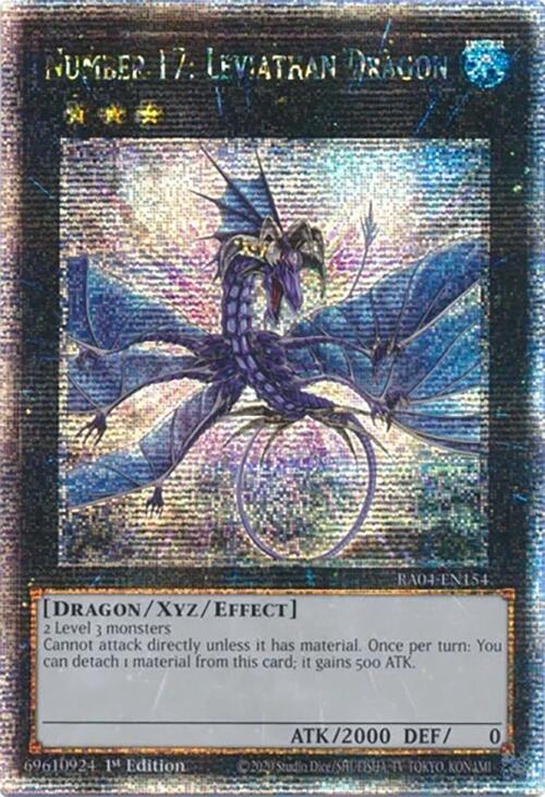 Number 17: Leviathan Dragon [RA04-EN154] Quarter Century Secret Rare | Jomio and Rueliete's Cards and Comics