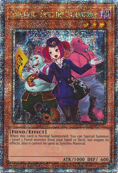 Tour Guide from the Underworld (Alternate Art) [RA04-EN157] Quarter Century Secret Rare | Jomio and Rueliete's Cards and Comics
