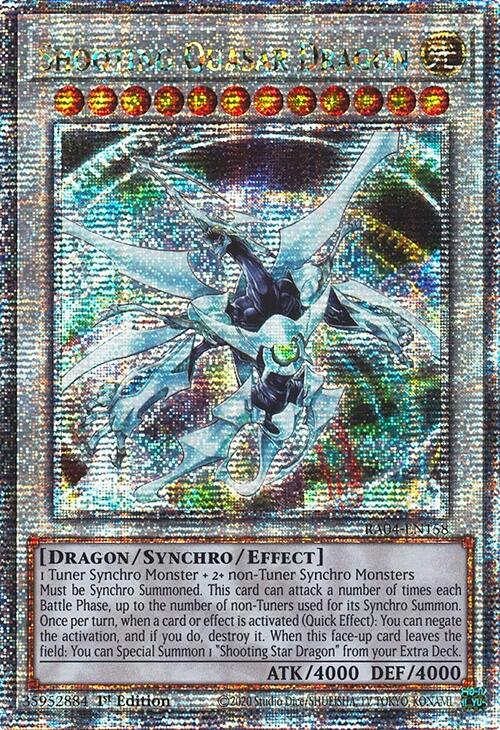 Shooting Quasar Dragon [RA04-EN158] Quarter Century Secret Rare | Jomio and Rueliete's Cards and Comics