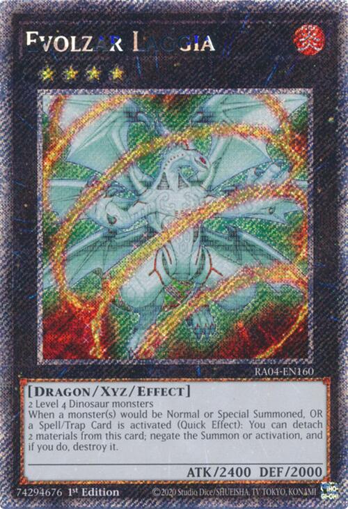 Evolzar Laggia [RA04-EN160] Platinum Secret Rare | Jomio and Rueliete's Cards and Comics