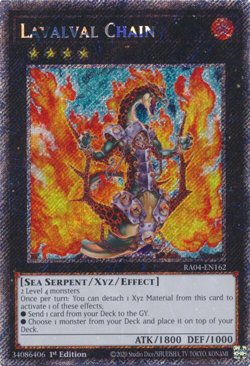Lavalval Chain [RA04-EN162] Platinum Secret Rare | Jomio and Rueliete's Cards and Comics