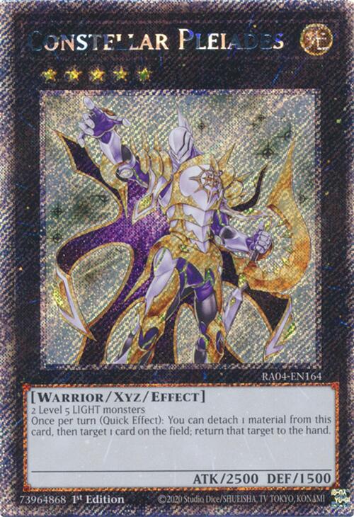 Constellar Pleiades [RA04-EN164] Platinum Secret Rare | Jomio and Rueliete's Cards and Comics