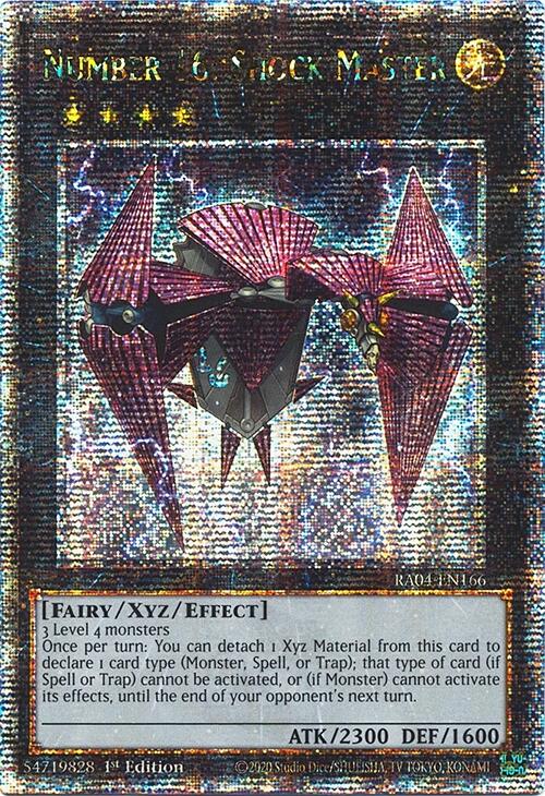 Number 16: Shock Master [RA04-EN166] Quarter Century Secret Rare | Jomio and Rueliete's Cards and Comics