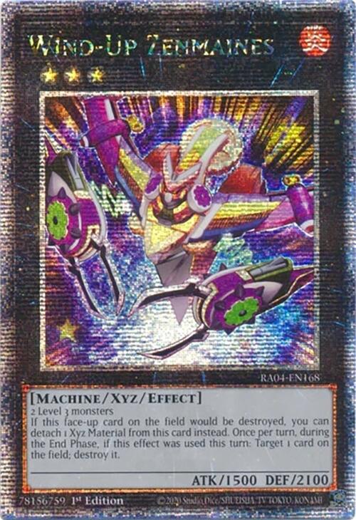 Wind-Up Zenmaines [RA04-EN168] Quarter Century Secret Rare | Jomio and Rueliete's Cards and Comics