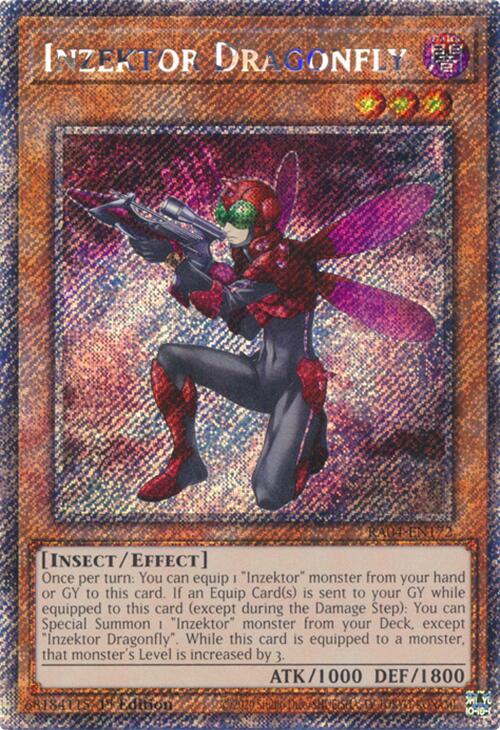 Inzektor Dragonfly [RA04-EN172] Platinum Secret Rare | Jomio and Rueliete's Cards and Comics