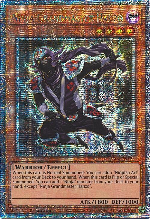 Ninja Grandmaster Hanzo [RA04-EN173] Quarter Century Secret Rare | Jomio and Rueliete's Cards and Comics