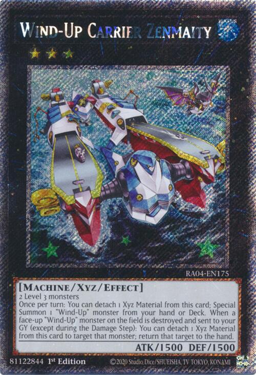 Wind-Up Carrier Zenmaity [RA04-EN175] Platinum Secret Rare | Jomio and Rueliete's Cards and Comics