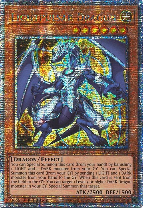 Lightpulsar Dragon [RA04-EN176] Quarter Century Secret Rare | Jomio and Rueliete's Cards and Comics