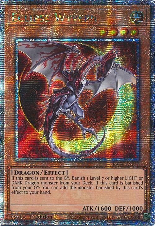 Eclipse Wyvern [RA04-EN177] Quarter Century Secret Rare | Jomio and Rueliete's Cards and Comics