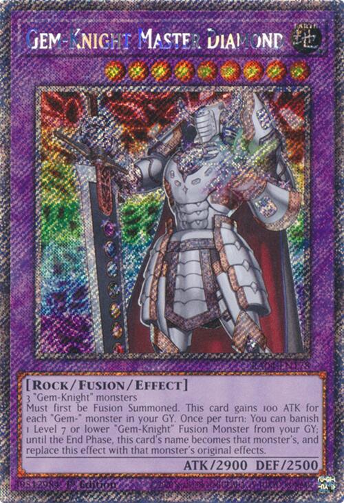 Gem-Knight Master Diamond [RA04-EN178] Platinum Secret Rare | Jomio and Rueliete's Cards and Comics