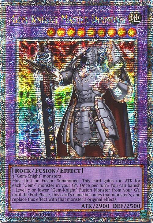 Gem-Knight Master Diamond [RA04-EN178] Quarter Century Secret Rare | Jomio and Rueliete's Cards and Comics