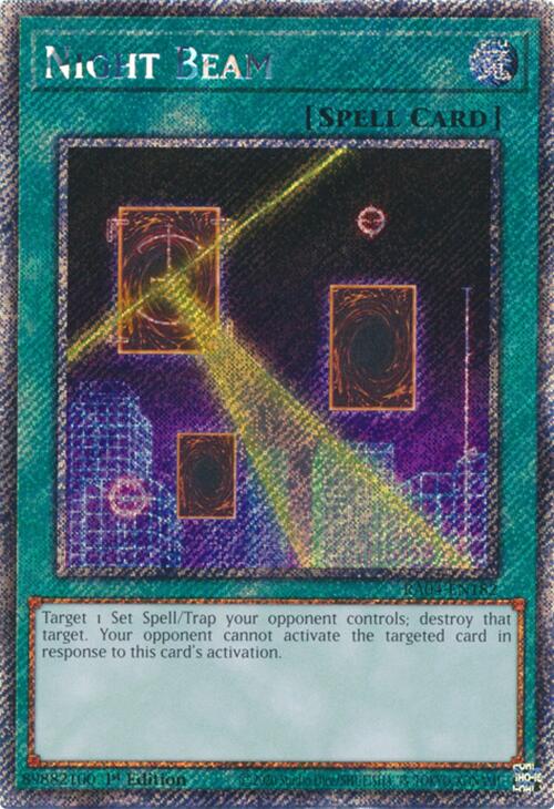 Night Beam [RA04-EN182] Platinum Secret Rare | Jomio and Rueliete's Cards and Comics