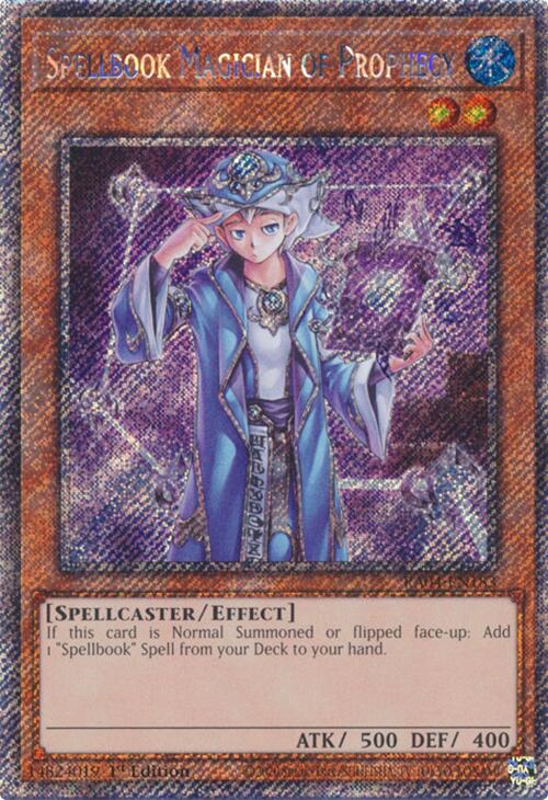 Spellbook Magician of Prophecy [RA04-EN183] Platinum Secret Rare | Jomio and Rueliete's Cards and Comics