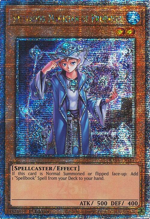 Spellbook Magician of Prophecy [RA04-EN183] Quarter Century Secret Rare | Jomio and Rueliete's Cards and Comics