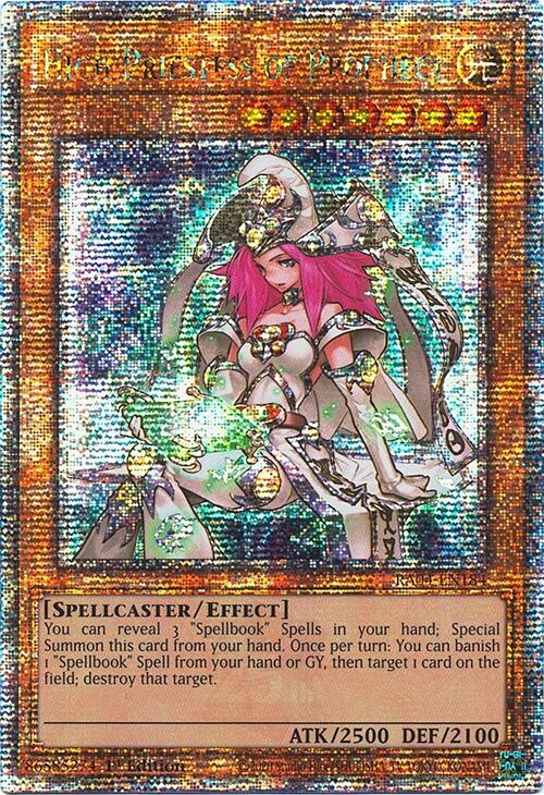 High Priestess of Prophecy [RA04-EN184] Quarter Century Secret Rare | Jomio and Rueliete's Cards and Comics