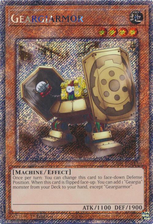 Geargiarmor [RA04-EN187] Platinum Secret Rare | Jomio and Rueliete's Cards and Comics