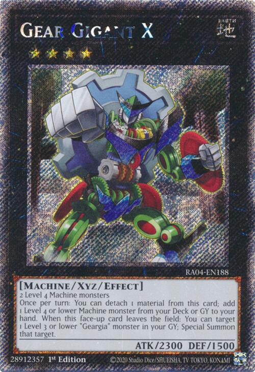 Gear Gigant X [RA04-EN188] Platinum Secret Rare | Jomio and Rueliete's Cards and Comics