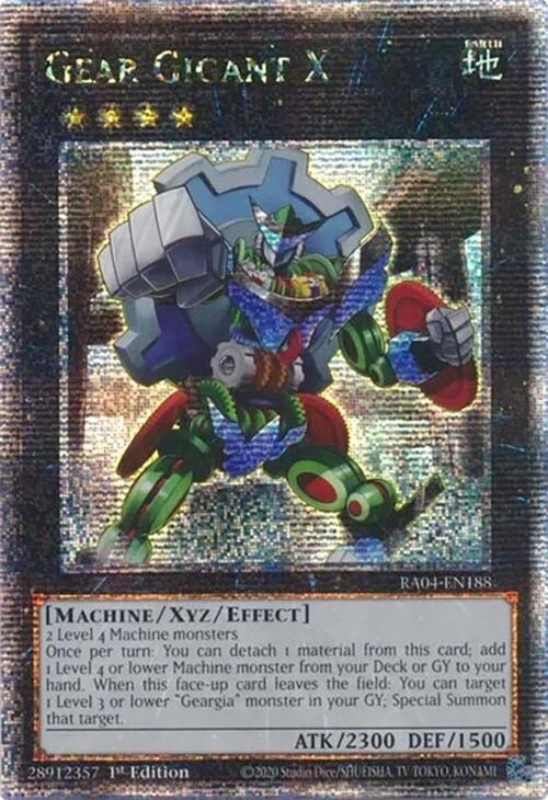 Gear Gigant X [RA04-EN188] Quarter Century Secret Rare | Jomio and Rueliete's Cards and Comics