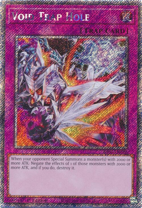 Void Trap Hole [RA04-EN190] Platinum Secret Rare | Jomio and Rueliete's Cards and Comics