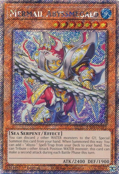 Mermail Abyssmegalo [RA04-EN191] Platinum Secret Rare | Jomio and Rueliete's Cards and Comics