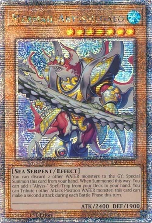 Mermail Abyssmegalo [RA04-EN191] Quarter Century Secret Rare | Jomio and Rueliete's Cards and Comics