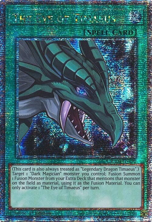 The Eye of Timaeus [RA04-EN192] Quarter Century Secret Rare | Jomio and Rueliete's Cards and Comics