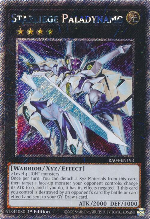 Starliege Paladynamo [RA04-EN193] Platinum Secret Rare | Jomio and Rueliete's Cards and Comics